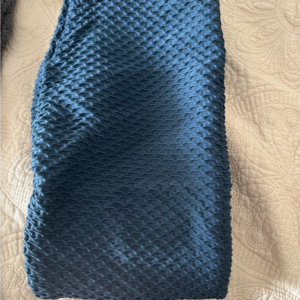 Navy Blue Croco Booty by Brabants